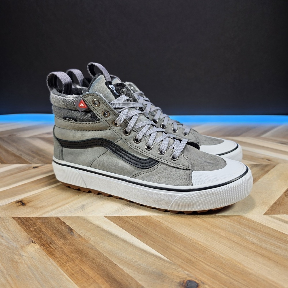 Vans Sk8-Hi MTE Men 8.5 Women 10 Gray Suede PrimaLoft High Top Sneakers Boots